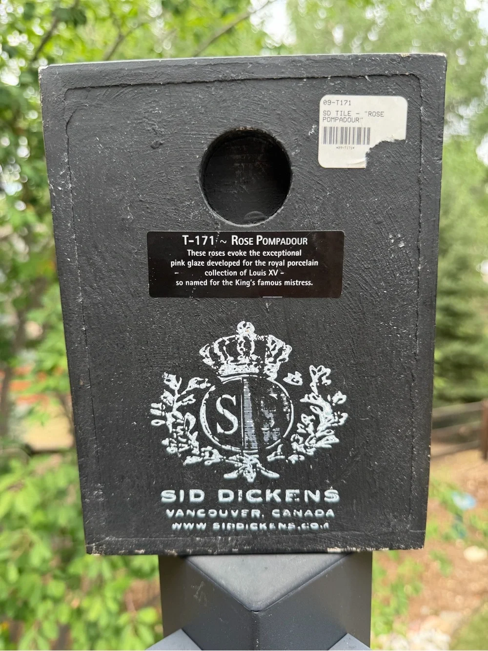 Sid Dickens T-171 “Rose Pompadour” Memory Block – Retired Wall Tile